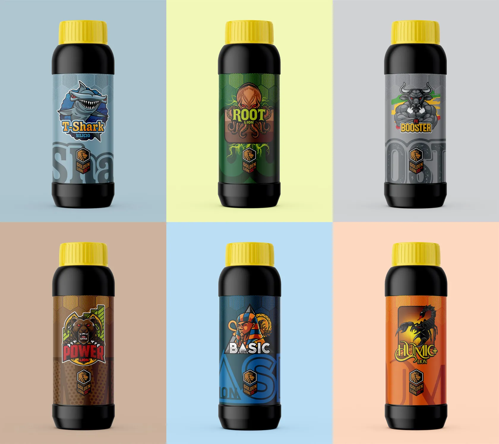 Diseño de marca y packaging para Golden Lion. Estudio de diseño gráfico en Granada